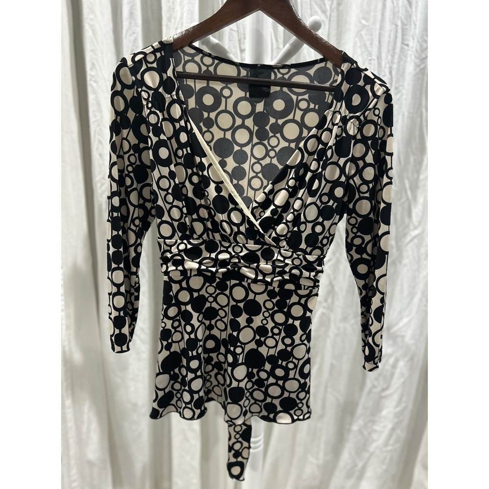 Vintage Womens Babydoll Top Geo Polka Dot Tie Back 90s Fairy Grunge Y2K Feminine